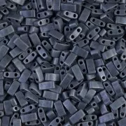 Miyuki Half Tila Beads 5x2.3x1.9 mm HTL-2001 - Gunmetal Mat x10g