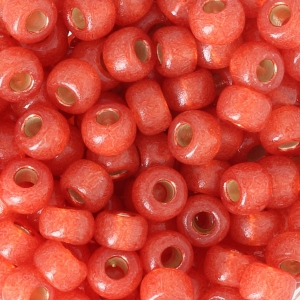 Miyuki Seed beads Duracoat 6/0 4244 - Dyed Persimmon Silver Lined x8g