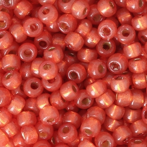 Miyuki Seed beads Duracoat 8/0 4244 - Dyed Persimmon Silver Lined x8g