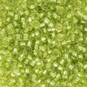 Miyuki Seed beads 11/0 14 - Chartreuse Silver Lined x8g