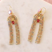 Rhinestones chain in cut crystal 2.10 mm Crystal/Light Peach/Light Rose/Sapphire x50cm