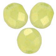 Faceted beads 4mm Honeydew Pacifica x50|raw }}