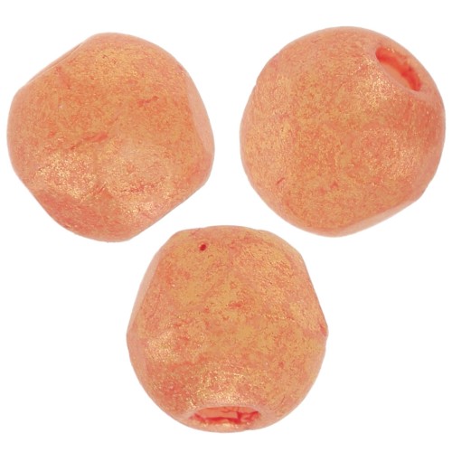 Faceted beads 3mm Tangerine Pacifica x50