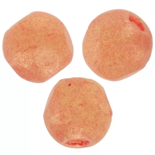 Faceted beads 3mm Tangerine Pacifica x50