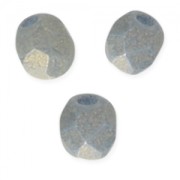 Faceted beads 3mm Poppy Seed Pacifica x50