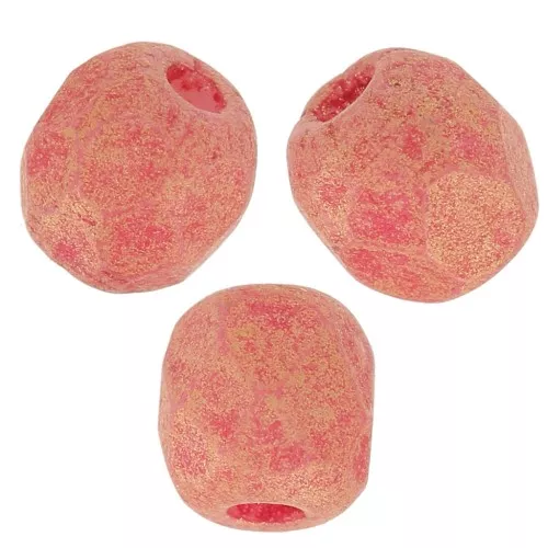 Faceted beads 3mm Pacifica Strawberry x50