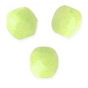 Faceted beads 3mm Honeydew Pacifica x50