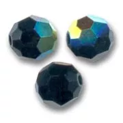 Perles rondes  PureCrystal 5000 4 mm Jet AB x20