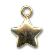 Star charm 16mm fine Gold plated  x1|raw }}