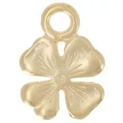 Trefle 17x12 mm gold charm x1