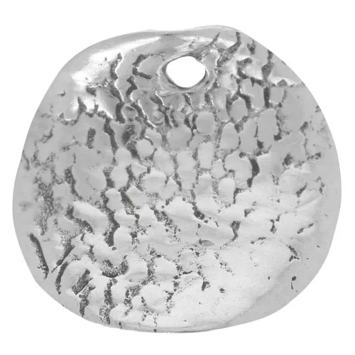 Round and curved sequin 12.5 mm - 925 Sterling Silver x1