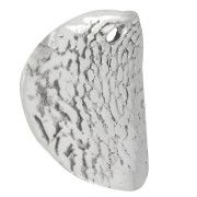 Round and curved sequin 12.5 mm - 925 Sterling Silver x1