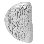 Round and curved sequin 12.5 mm - 925 Sterling Silver x1