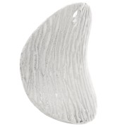 Round and textured sequin 12.9 mm - 925 Sterling Silver x1