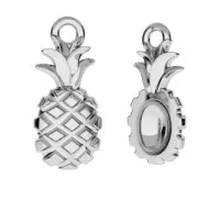 925 Sterling Silver Pineapple charm SIlver Tone x1