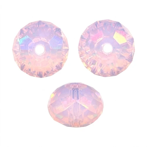PureCrystal 5040 Flat round 6mm Rose Water Opal x1