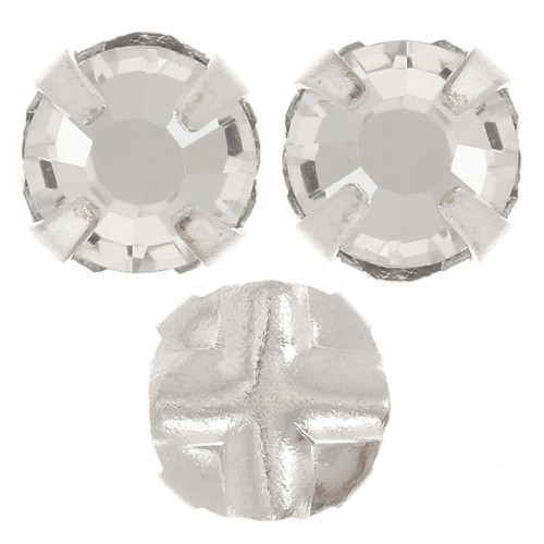 Sew-on rhinestones 5mm Crystal  x10