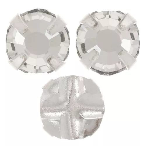Sew-on rhinestones 5mm Crystal x10