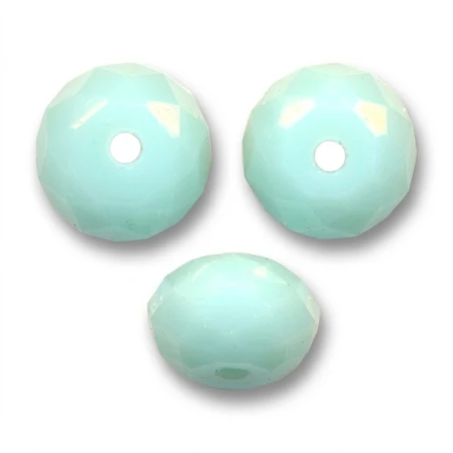 PureCrystal 5040 Flat round 6mm Mint Alabaster x1