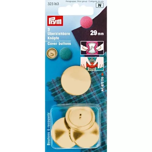 5 Bouttons to decorate 19 mm for customization