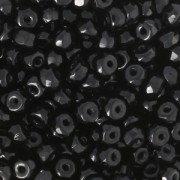 Czech Glass beads Micro Spacers 2x3 mm Jet  x50|raw }}