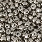 Czech Glass beads Micro Spacers 2x3 mm Nickel Plated x50