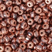Czech Glass beads Micro Spacers 2x3 mm Capri Gold Full x50|raw }}