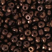 Czech Glass beads Micro Spacers 2x3 mm Dark Bronze x50|raw }}