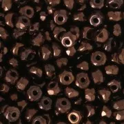 Czech Glass beads Micro Spacers 2x3 mm Dark Bronze x50