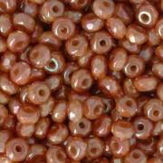 Czech Glass beads Micro Spacers 2x3 mm Full Apricot x50