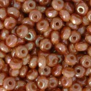 Czech Glass beads Micro Spacers 2x3 mm Full Apricot x50