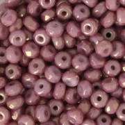 Czech Glass beads Micro Spacers 2x3 mm Op Lilas Ceramic Look x50|raw }}