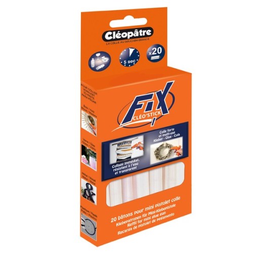 Multi-Use glue - 20 glue sticks for mini glue gun - Cléopâtre