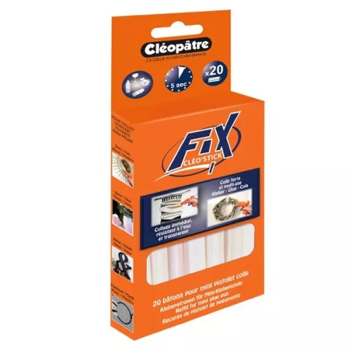 Multi-Use glue - 20 glue sticks for mini glue gun - Cléopâtre