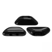 Glass beads Tinos® by Puca® 4x10 mm Jet x10g