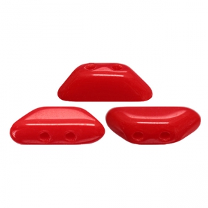 Glass beads Tinos® by Puca® 4x10 mm Red Coral x10g