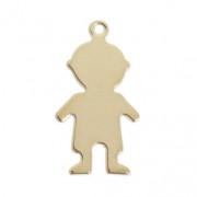 Thin charm Boy 18 mm - Gold-filled x1|raw }}