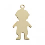 Thin charm Boy 18 mm - Gold-filled x1