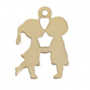 Thin charm Boy/Girl 18 mm - Gold-filled x1|raw }}