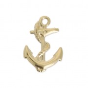 Marine anchor charm 15 mm - Gold-filled x1|raw }}