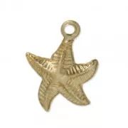 Starfish charm 13 mm - Gold-filled x1