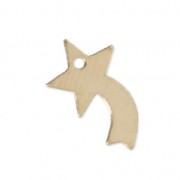 Thin sequin shooting right star shape 12 mm - Rose Gold-filled x1