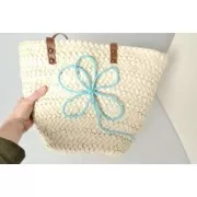 Knitting yarn for customization 5 mm - Pastel Blue x5m