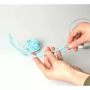 Knitting yarn for customization 5 mm - White x5m