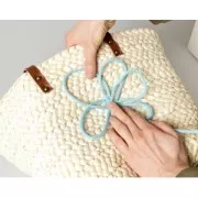 Knitting yarn for customization 5 mm - Pastel Green x5m