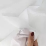 Muslin fabric for Lunéville embroidery and clothes creation White x10cm