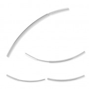 Clasp for 1mm cable and wire Rhodium x1|raw }}