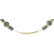 Clasp for 1mm cable and wire Gold Tone x1