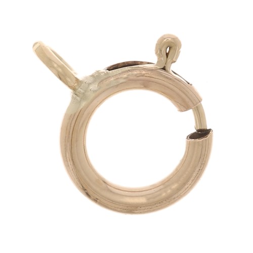 Gold filled spring clasp closed link 6mm