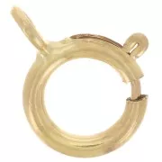 Spring clasp open link 6 mm Gold filled